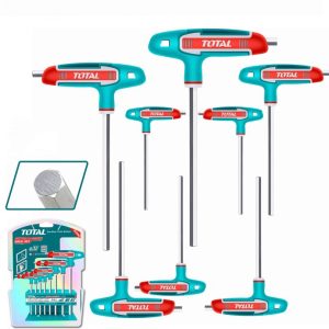 Total 8 Pcs T-handle hex wrench set