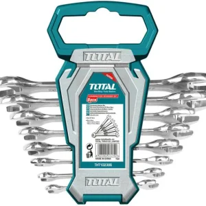 Total 8pcs double open end spanner set Size:6-22mm