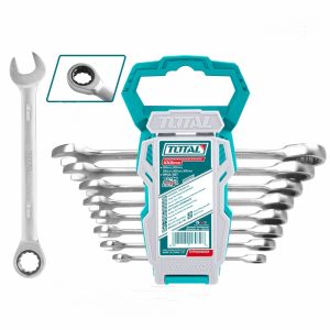 Total 8 Pcs ratchet spanner set