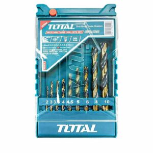 Total 9PCS HSS twist drill bits set