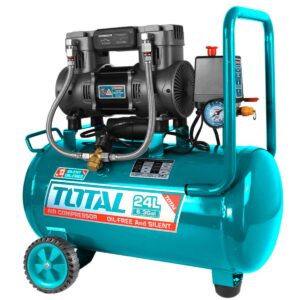 Total Air compressor 1100W(1.5HP) Tank:24L(6.3Gal)