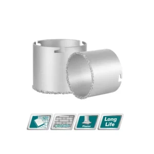 Total Carbide gritted hole saw 33mm