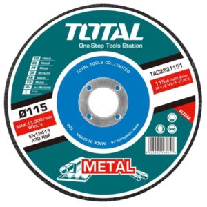 Total Abrasive metal grinding disc 115mm