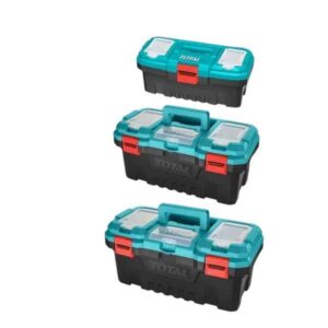 Total 3 Pcs plastic tool boxes set