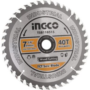 Ingco TCT saw blade 185mm(7-1/4") 40T