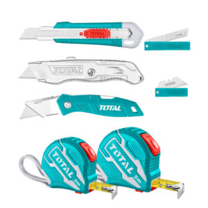 Total Measuring tape and utility knife set
