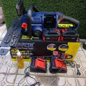 Royce 42V cordless chain saw kit.