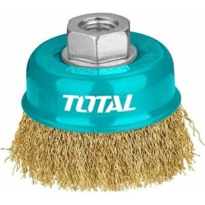 Total Cup wire brush with nut 100mm