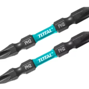Total Impact Screwdriver bits PH2+PH2,65mm,2pcs/set