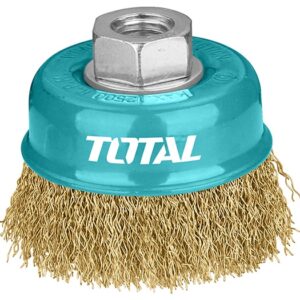 Total Cup wire brush with nut 125mm