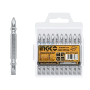 Ingco Screwdriver bits PH2+SL6.0,65mm,10pcs/set