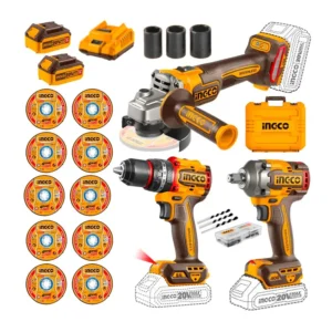Ingco Cordless 3 pcs combo kit