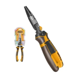 Ingco 6-in-1 Multi-function long nose pliers Size: 8"/200mm