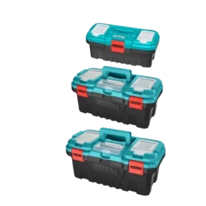 Total 3 Pcs plastic tool boxes set