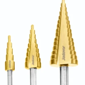 Jadever 3 Pcs step drill bit set